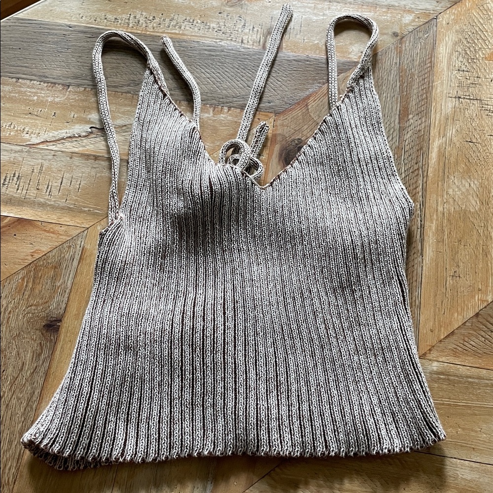 Kordal Izzy knit tank in cream + clove